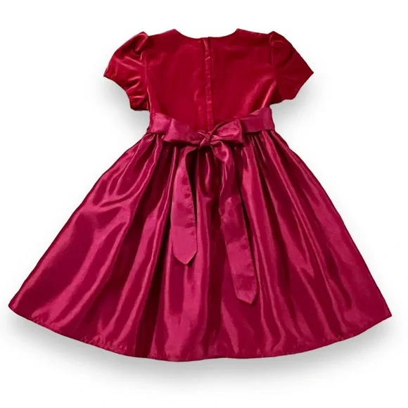 Elegant Red Kids Formal Dress - Picture 2 of 8